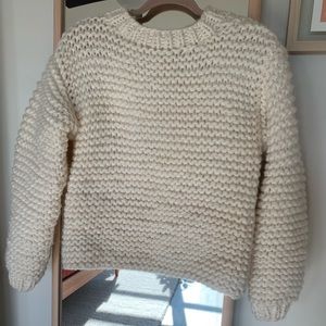 The Knotty Ones Hand Knot Wool Sweater